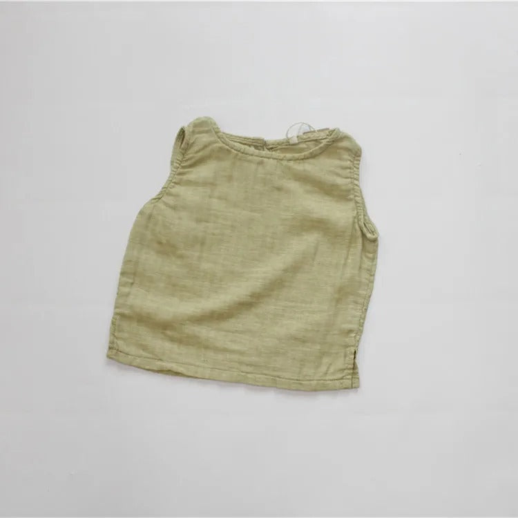 -キッズ ノースリーブ Tシャツ トップス【mh0000499】 - mamahalo shop - タンクトップ・キャミソール・ノースリーブトップス -  べビー服 - 子供服 - 男の子 - 女の子