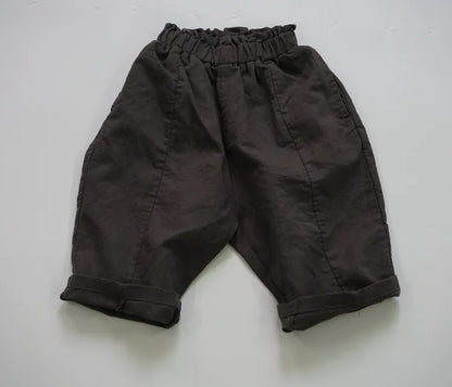-キッズ コットン サマー パンツ - mamahalo shop - ハーフパンツ・ショートパンツ -  べビー服 - 子供服 - 男の子 - 女の子