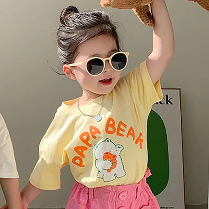 ★キッズ くま ベア 半袖 トップス Tシャツ - mamahalo shop - 半袖Tシャツ - ベビー服 - 子供服 - 男の子 - 女の子