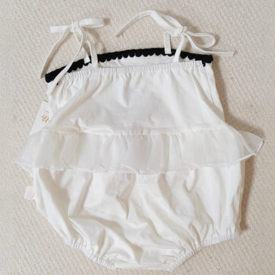 Camellia Monotone Romper バラ キャミソールロンパース【mh0012902】 yi nian ni ノースリーブロンパース