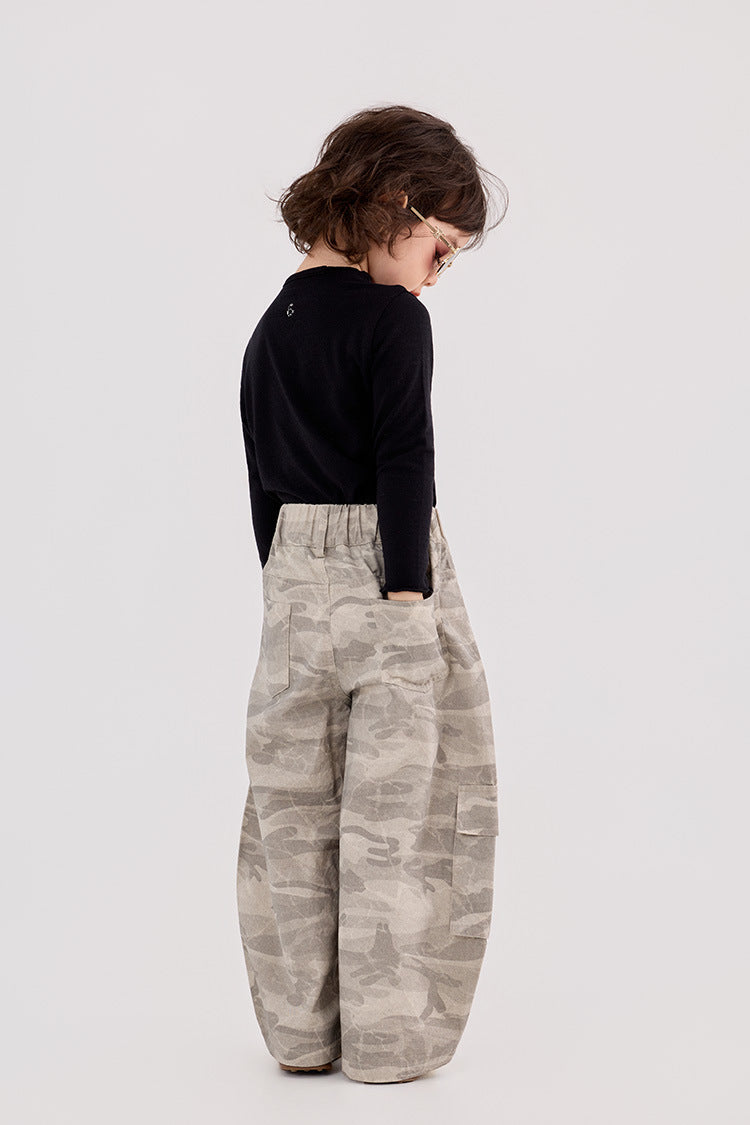 Camouflage Loose Cargo Pants カモフラ ルーズ カーゴパンツ【mh0012387】 HEY BOOBII