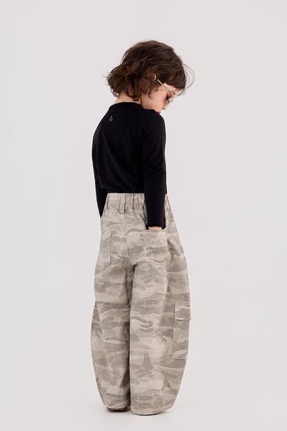 Camouflage Loose Cargo Pants カモフラ ルーズ カーゴパンツ【mh0012387】 HEY BOOBII