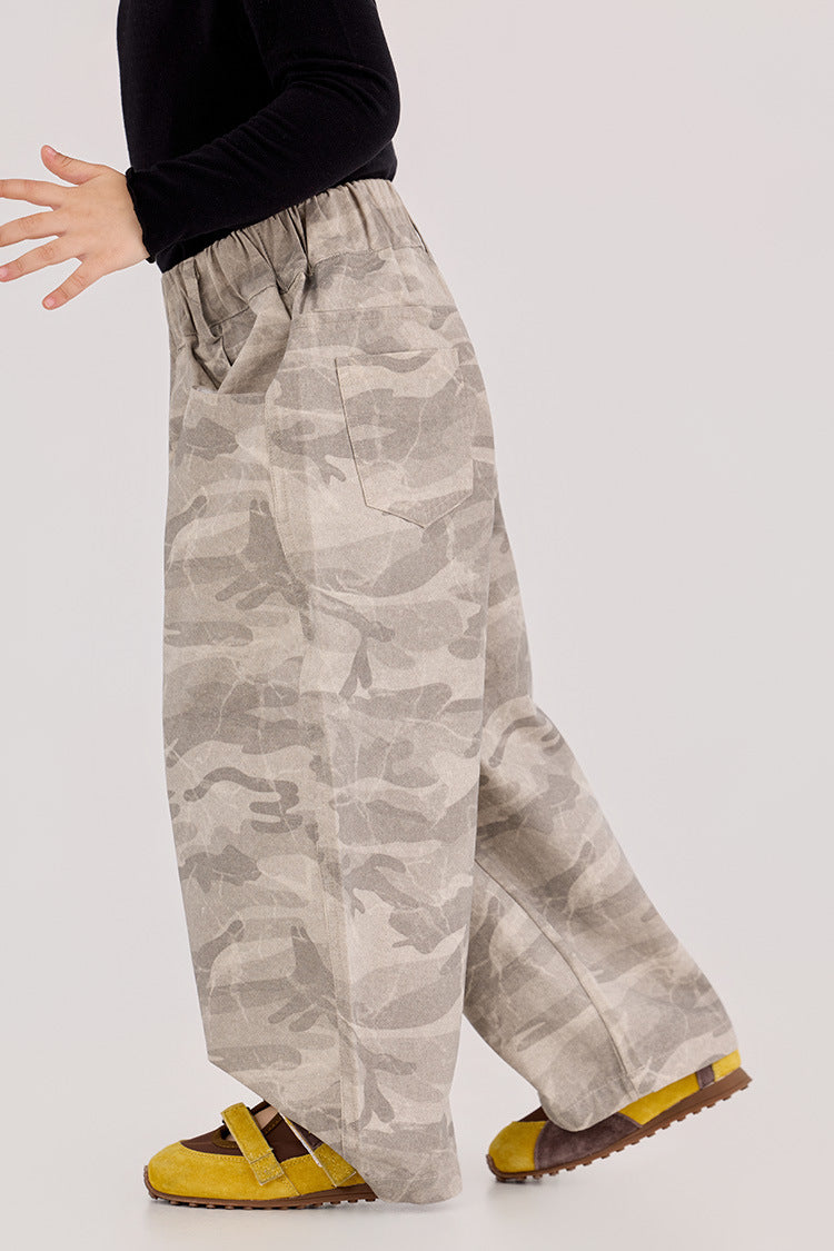 Camouflage Loose Cargo Pants カモフラ ルーズ カーゴパンツ【mh0012387】 HEY BOOBII