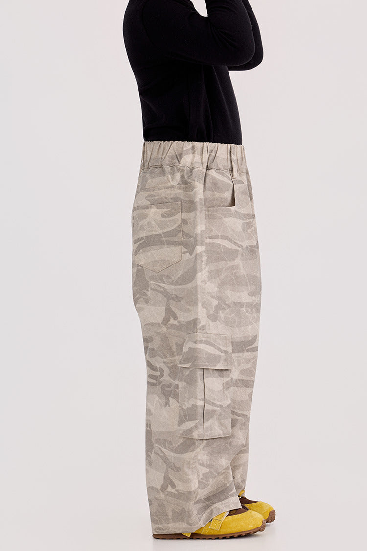 Camouflage Loose Cargo Pants カモフラ ルーズ カーゴパンツ【mh0012387】 HEY BOOBII
