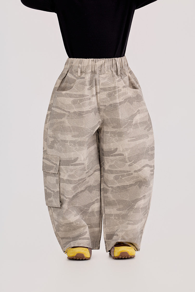 Camouflage Loose Cargo Pants カモフラ ルーズ カーゴパンツ【mh0012387】 HEY BOOBII