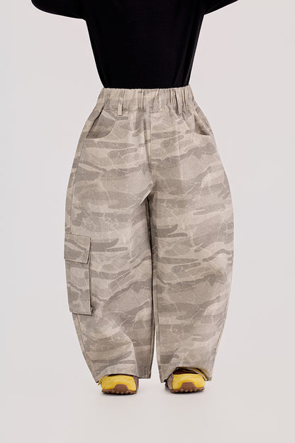 Camouflage Loose Cargo Pants カモフラ ルーズ カーゴパンツ【mh0012387】 HEY BOOBII