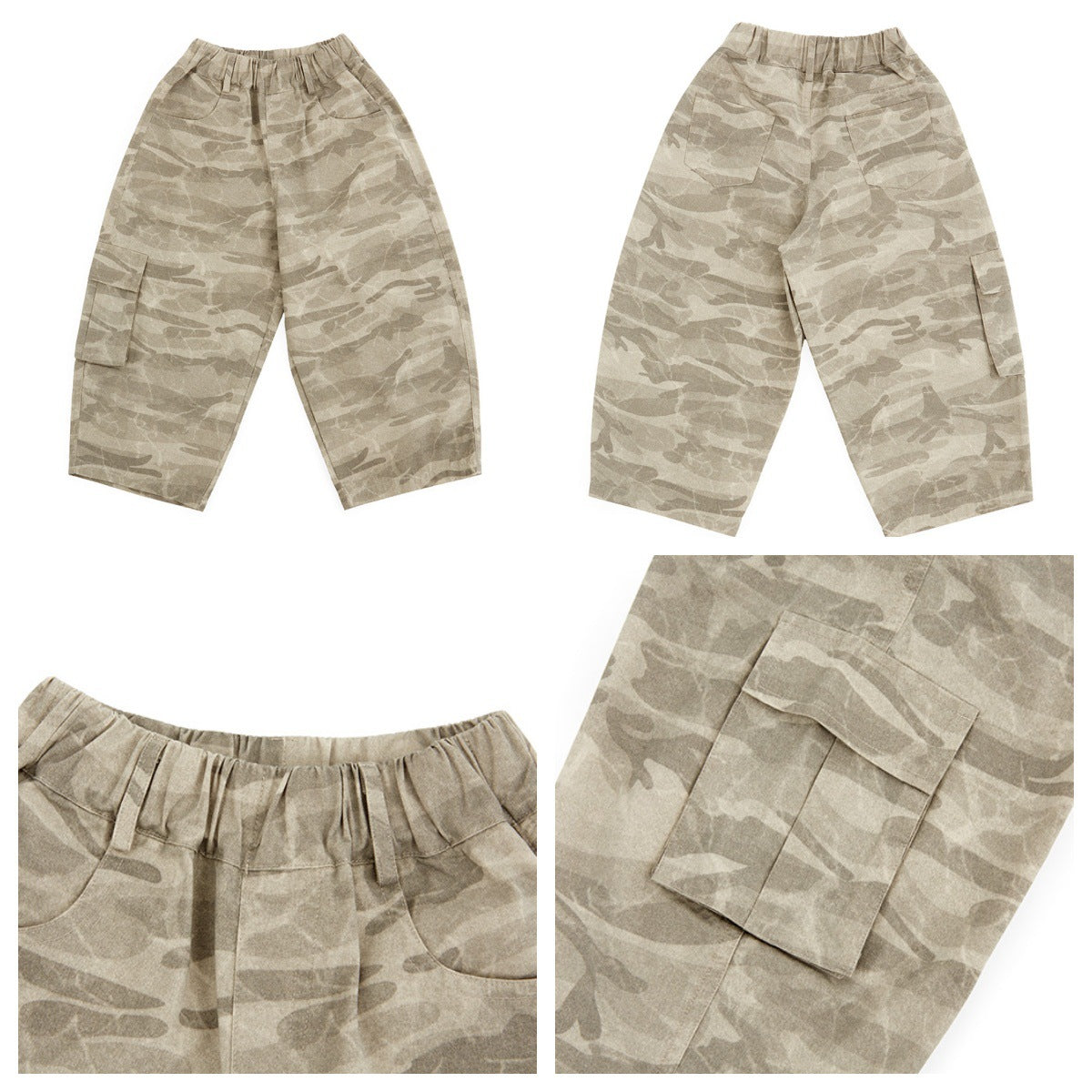Camouflage Loose Cargo Pants カモフラ ルーズ カーゴパンツ【mh0012387】 HEY BOOBII