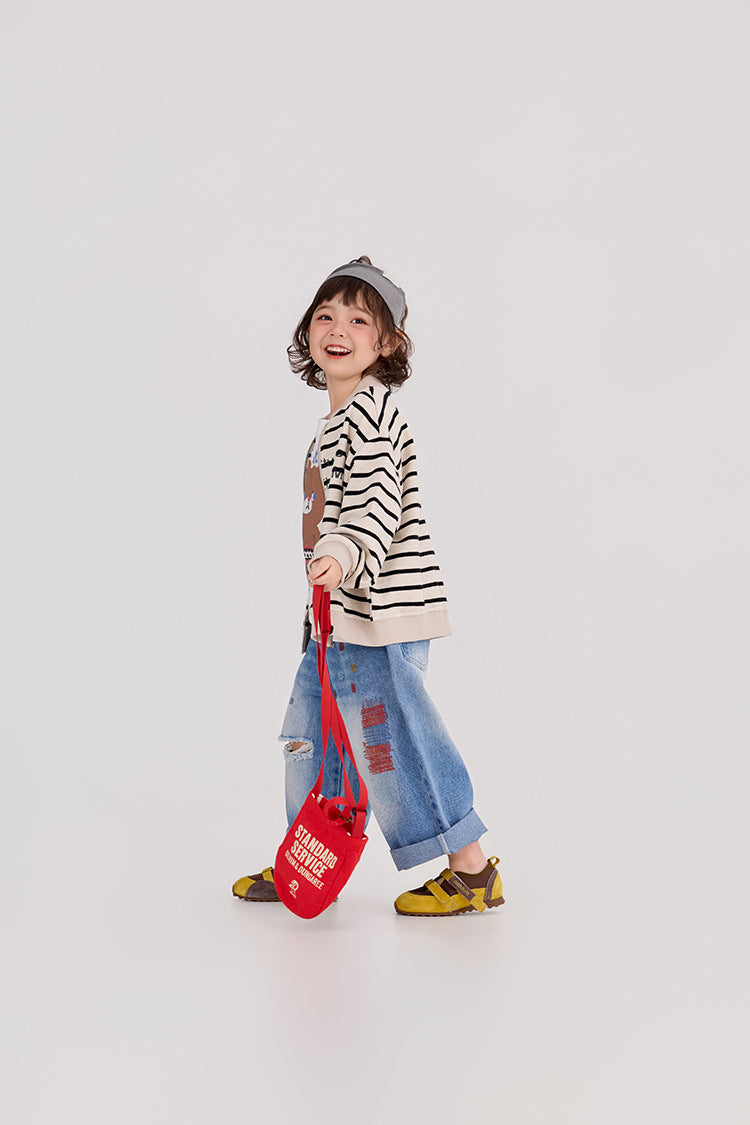 Camouflage Striped Knit Bomber カモフラ ボーダー ニットブルゾン【mh0012395】 HEY BOOBII