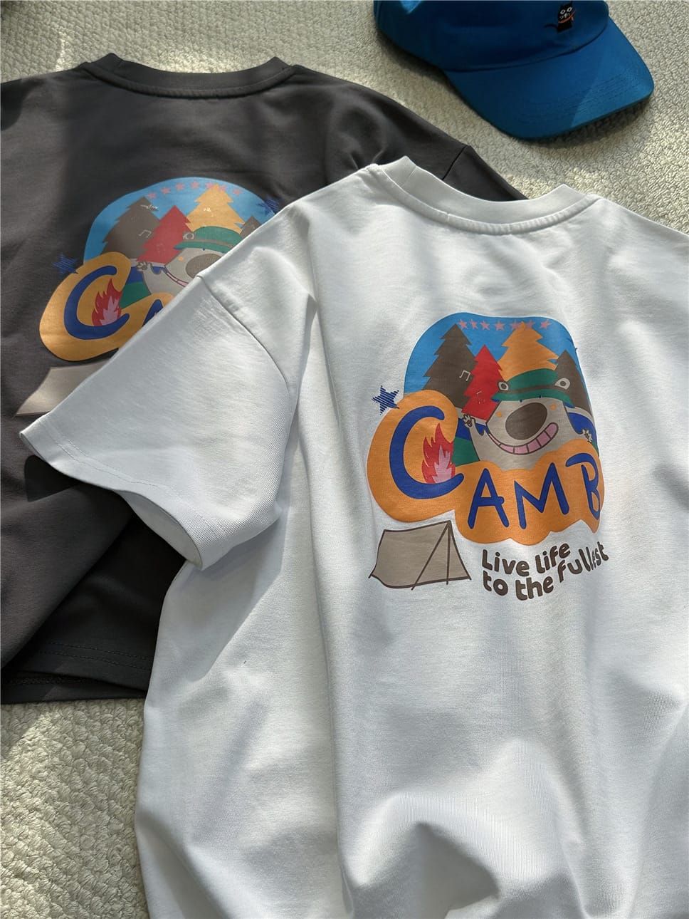 Camp Graphic Tee プリント 半袖Tシャツ【mh0012951】 snidols 半袖Tシャツ