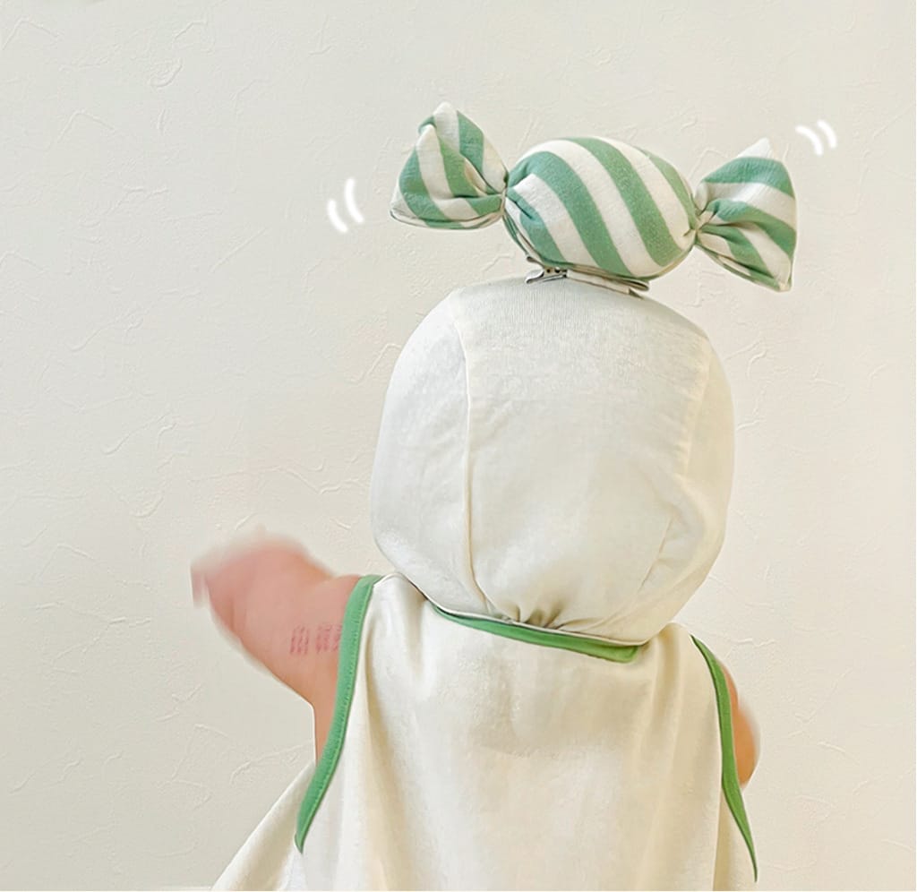 Candy Motif Sleeveless Romper Bonnet Set キャンディ ノースリーブロンパース 帽子 セット【mh0013395】 TOMMY'S GIFTS ノースリーブロンパース