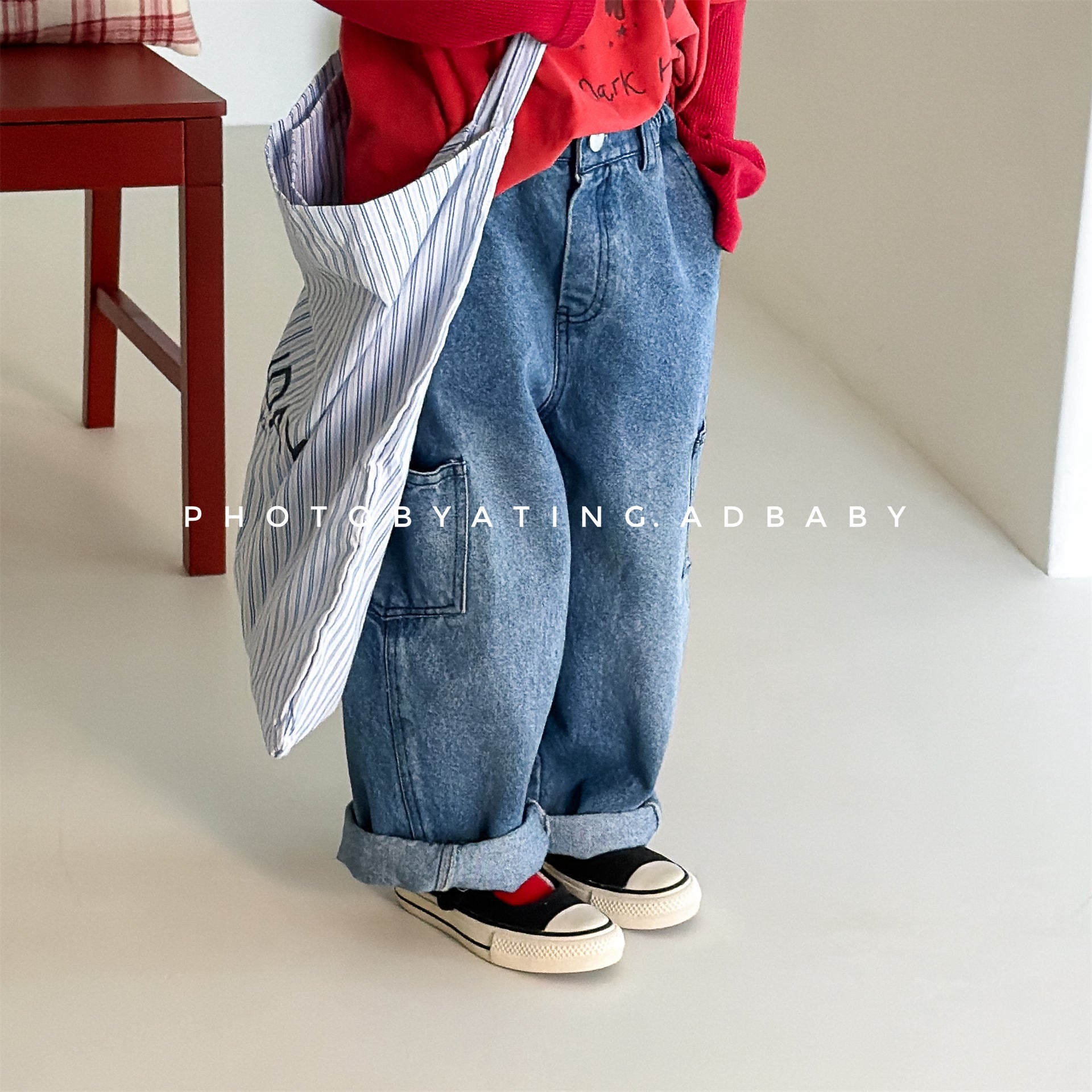 Cargo Denim Camouflage Pants カーゴ デニム 迷彩 ワイドパンツ【mh0012477】 ADbaby ロングパンツ・スウェットパンツ