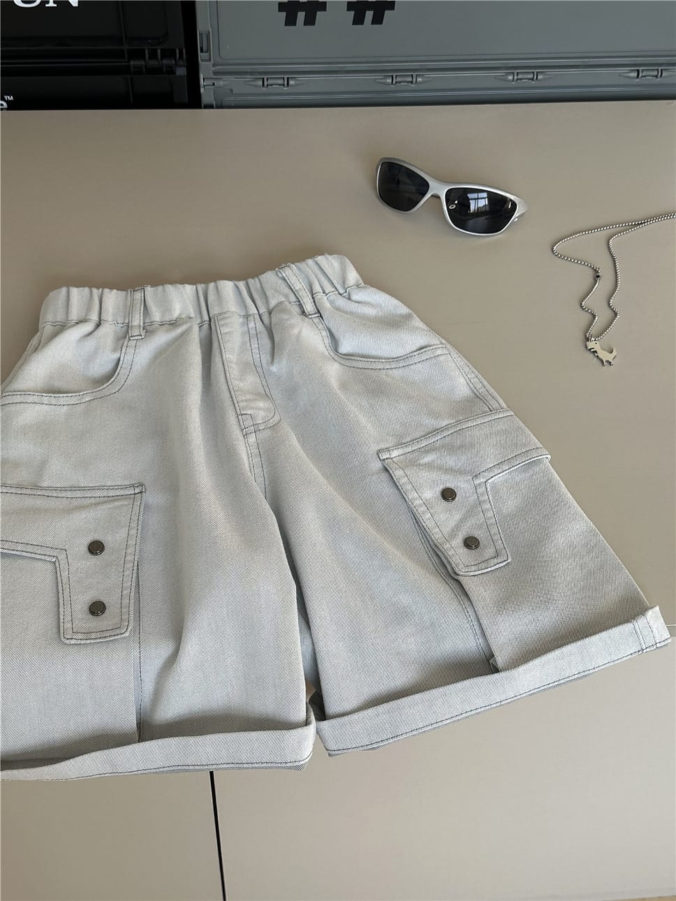 Cargo Denim Shorts カーゴ デニムショートパンツ【mh0012960】 snidols ハーフパンツ・ショートパンツ