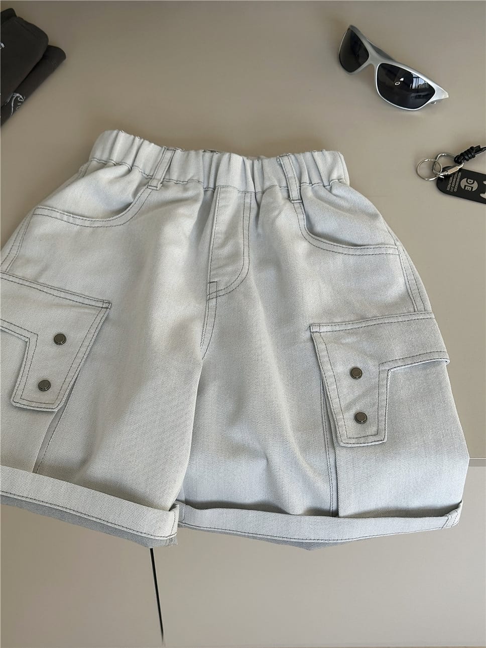 Cargo Denim Shorts カーゴ デニムショートパンツ【mh0012960】 snidols ハーフパンツ・ショートパンツ