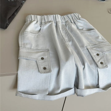 Cargo Denim Shorts カーゴ デニムショートパンツ【mh0012960】 snidols ハーフパンツ・ショートパンツ