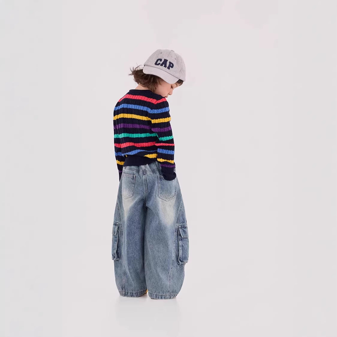 Cargo Denim Wide Leg Pants カーゴ デニム ワイドパンツ【mh0012380】 HEY BOOBII