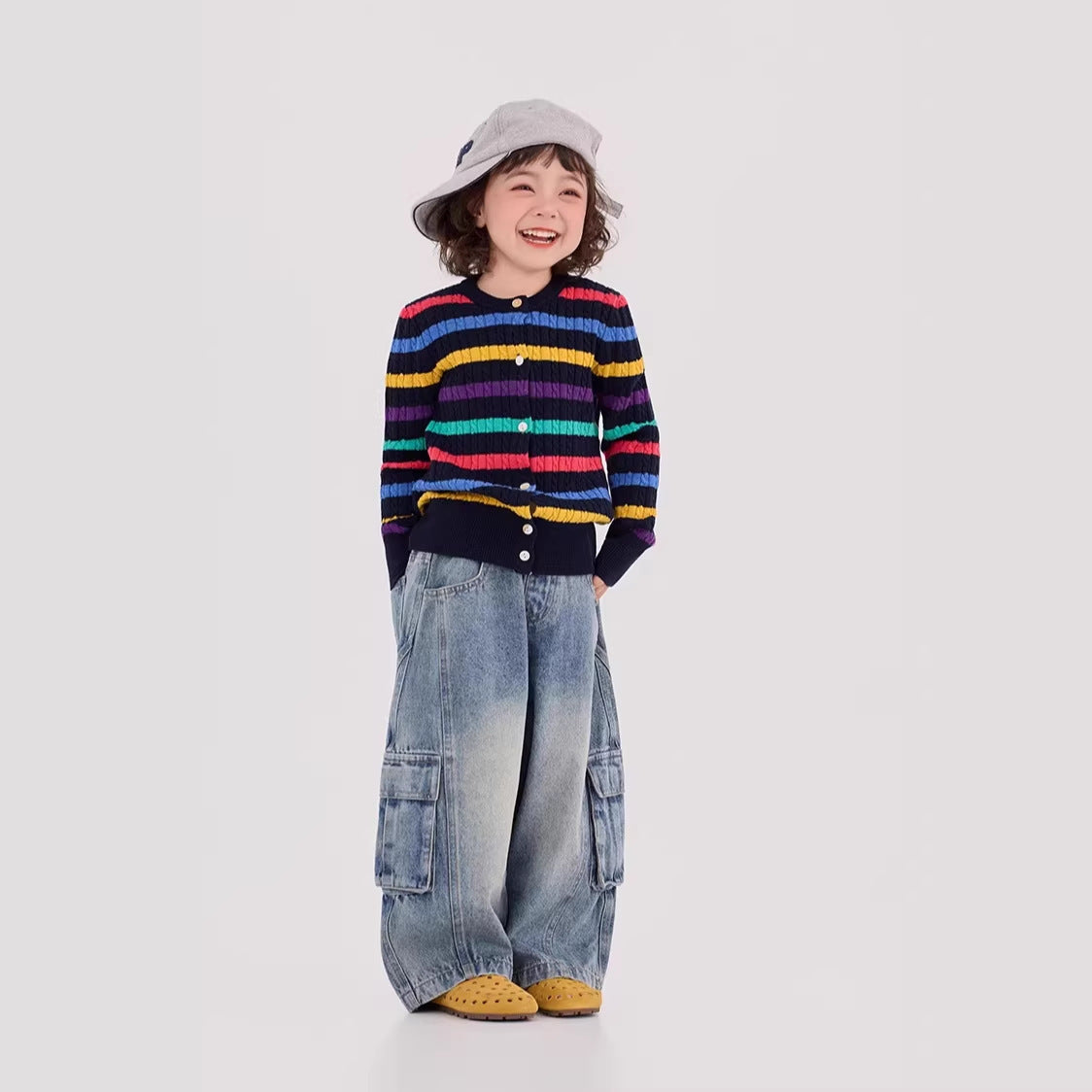 Cargo Denim Wide Leg Pants カーゴ デニム ワイドパンツ【mh0012380】 HEY BOOBII