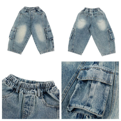 Cargo Denim Wide Leg Pants カーゴ デニム ワイドパンツ【mh0012380】 HEY BOOBII