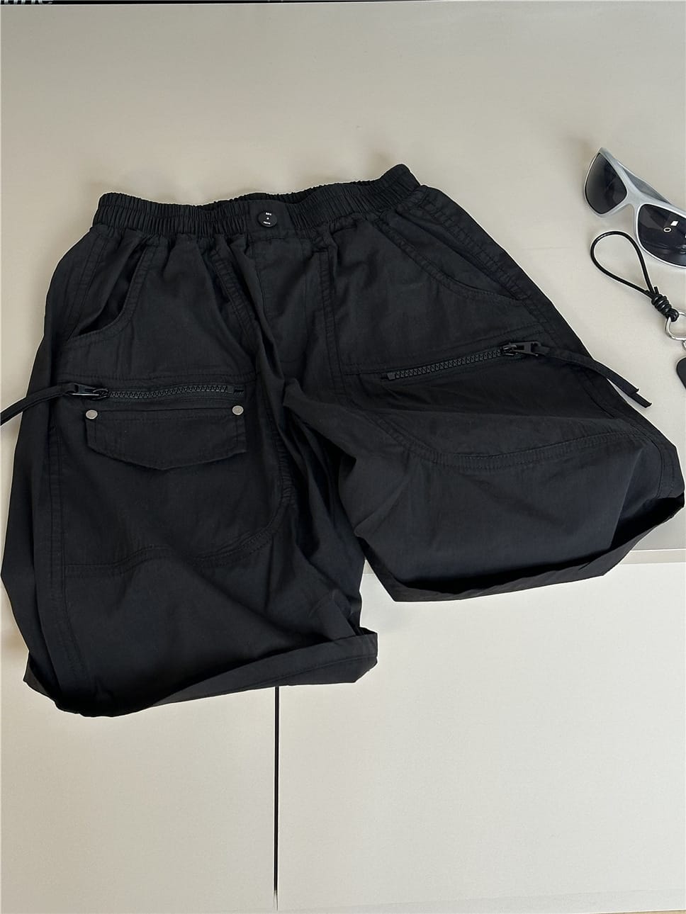 Cargo Pocket Shorts ジッパーポケット ハーフパンツ【mh0012964】 snidols ハーフパンツ・ショートパンツ