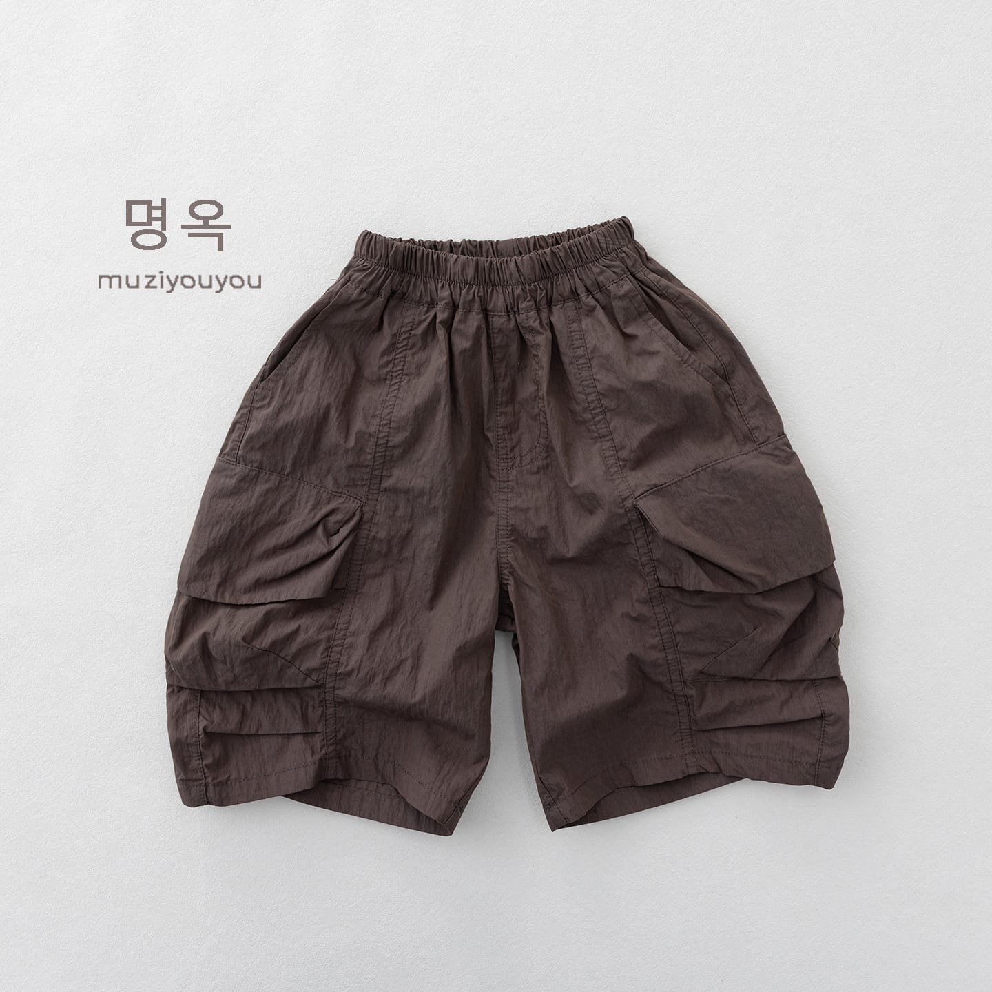 Cargo Utility Shorts 立体カッティング ハーフパンツ【mh0013141】 Dark Brown / 80cm 명옥 muziyouyou ハーフパンツ・ショートパンツ