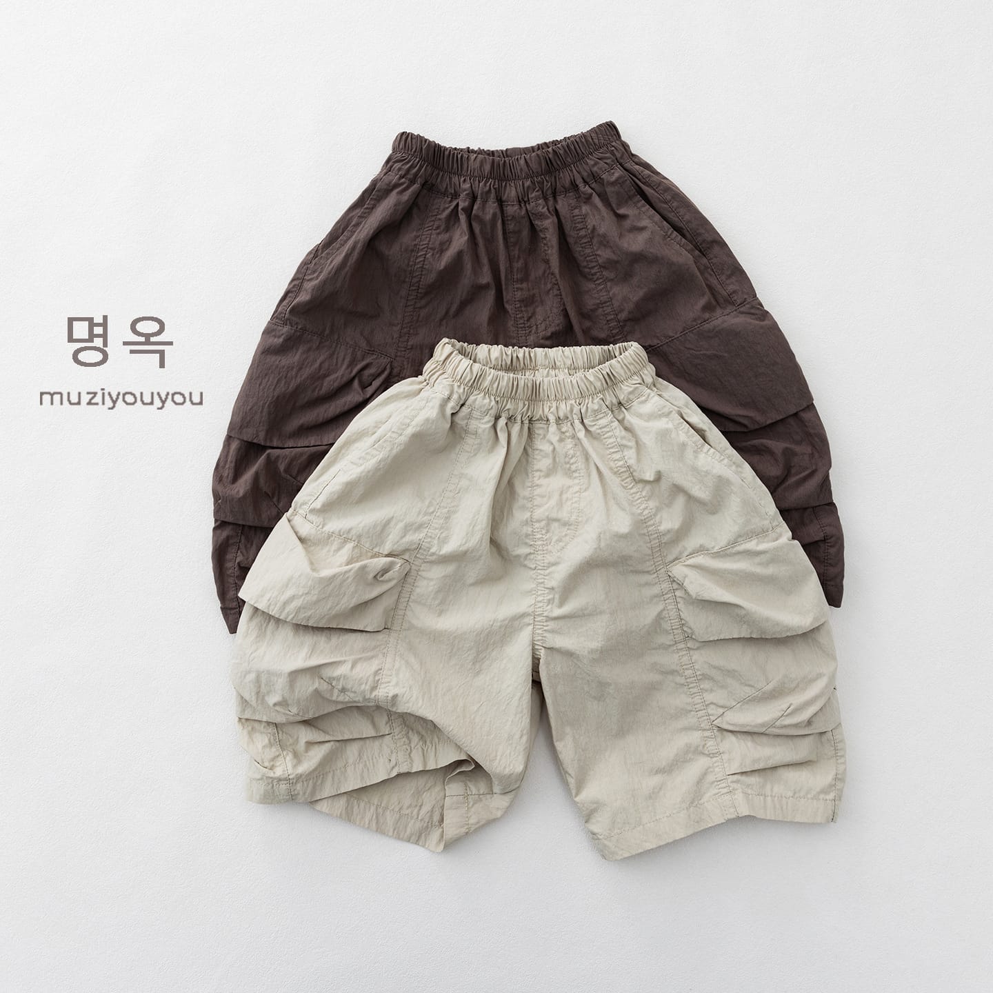 Cargo Utility Shorts 立体カッティング ハーフパンツ【mh0013141】 명옥 muziyouyou ハーフパンツ・ショートパンツ