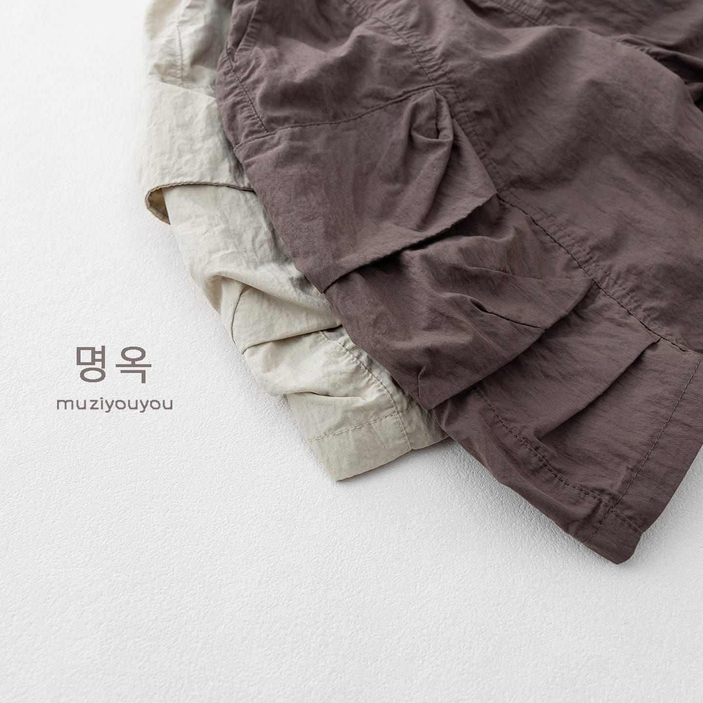 Cargo Utility Shorts 立体カッティング ハーフパンツ【mh0013141】 명옥 muziyouyou ハーフパンツ・ショートパンツ