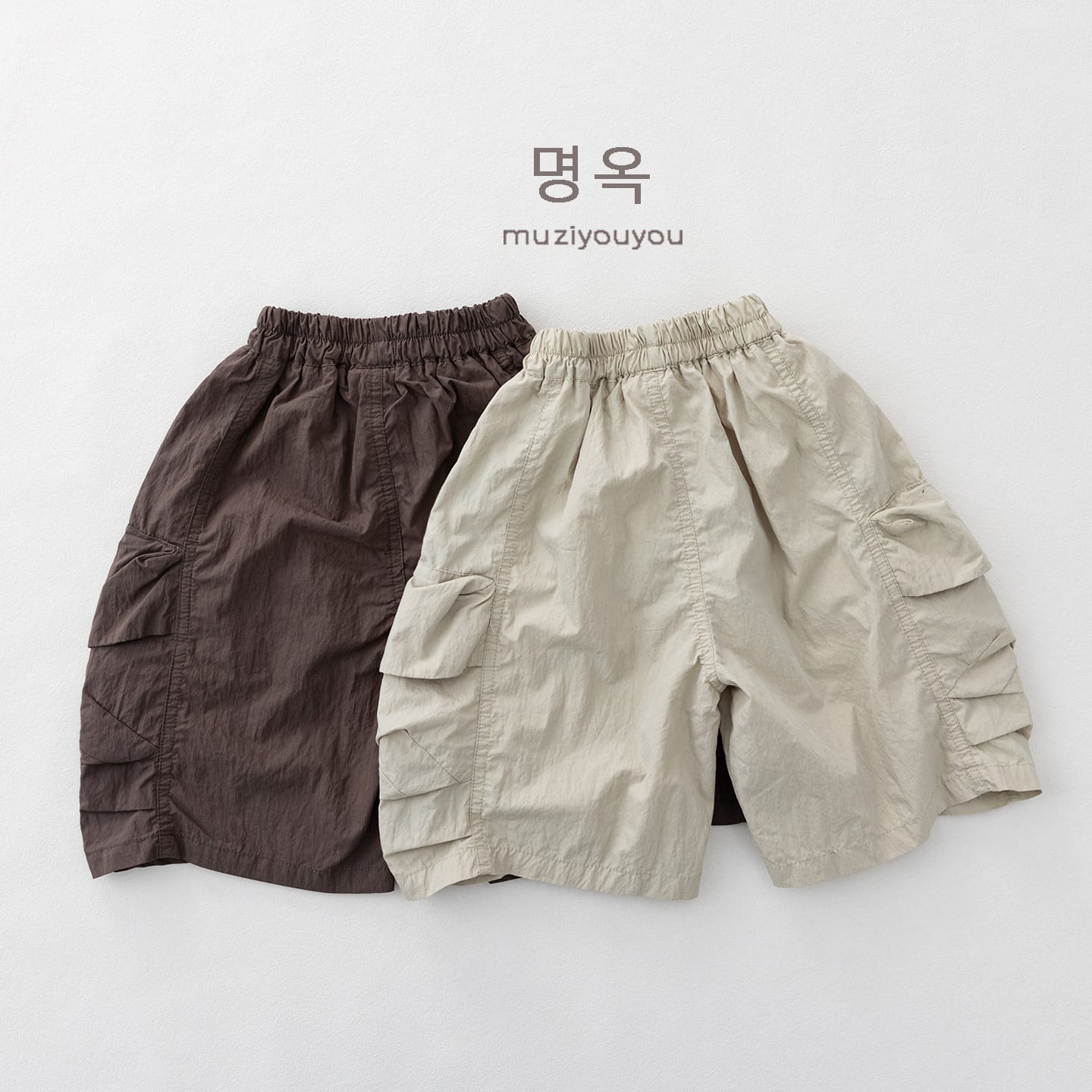 Cargo Utility Shorts 立体カッティング ハーフパンツ【mh0013141】 명옥 muziyouyou ハーフパンツ・ショートパンツ
