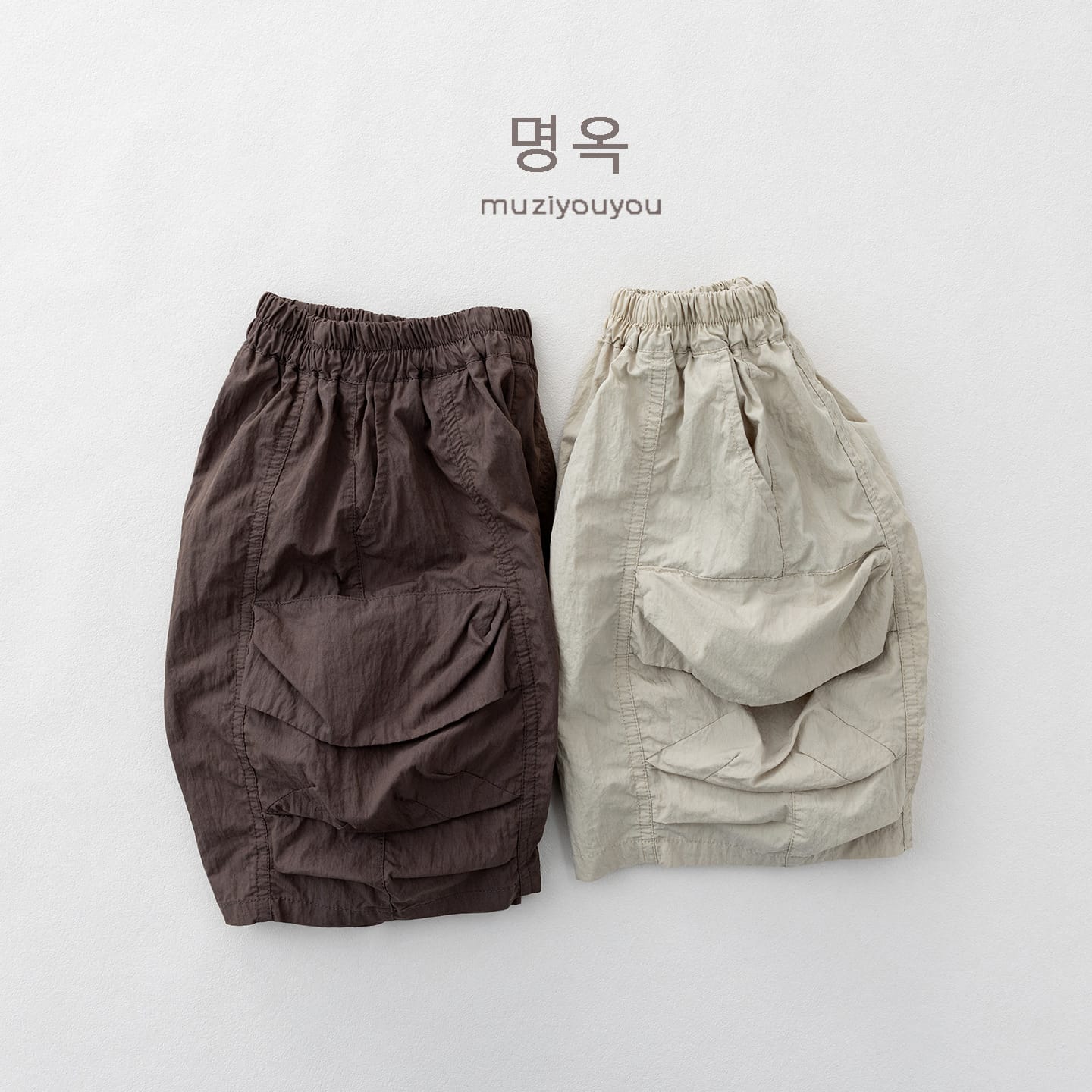 Cargo Utility Shorts 立体カッティング ハーフパンツ【mh0013141】 명옥 muziyouyou ハーフパンツ・ショートパンツ