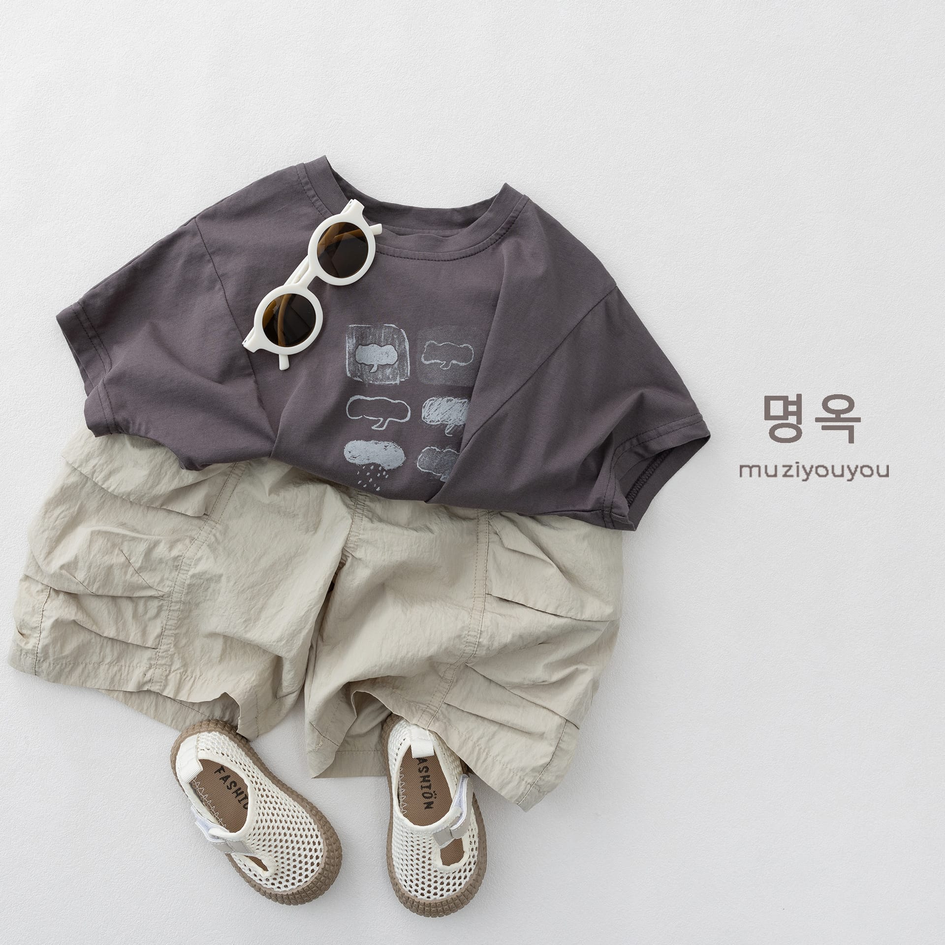 Cargo Utility Shorts 立体カッティング ハーフパンツ【mh0013141】 명옥 muziyouyou ハーフパンツ・ショートパンツ