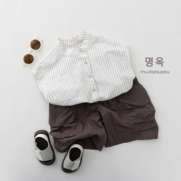Cargo Utility Shorts 立体カッティング ハーフパンツ【mh0013141】 명옥 muziyouyou ハーフパンツ・ショートパンツ
