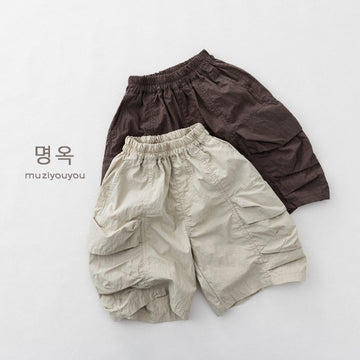 Cargo Utility Shorts 立体カッティング ハーフパンツ【mh0013141】 명옥 muziyouyou ハーフパンツ・ショートパンツ
