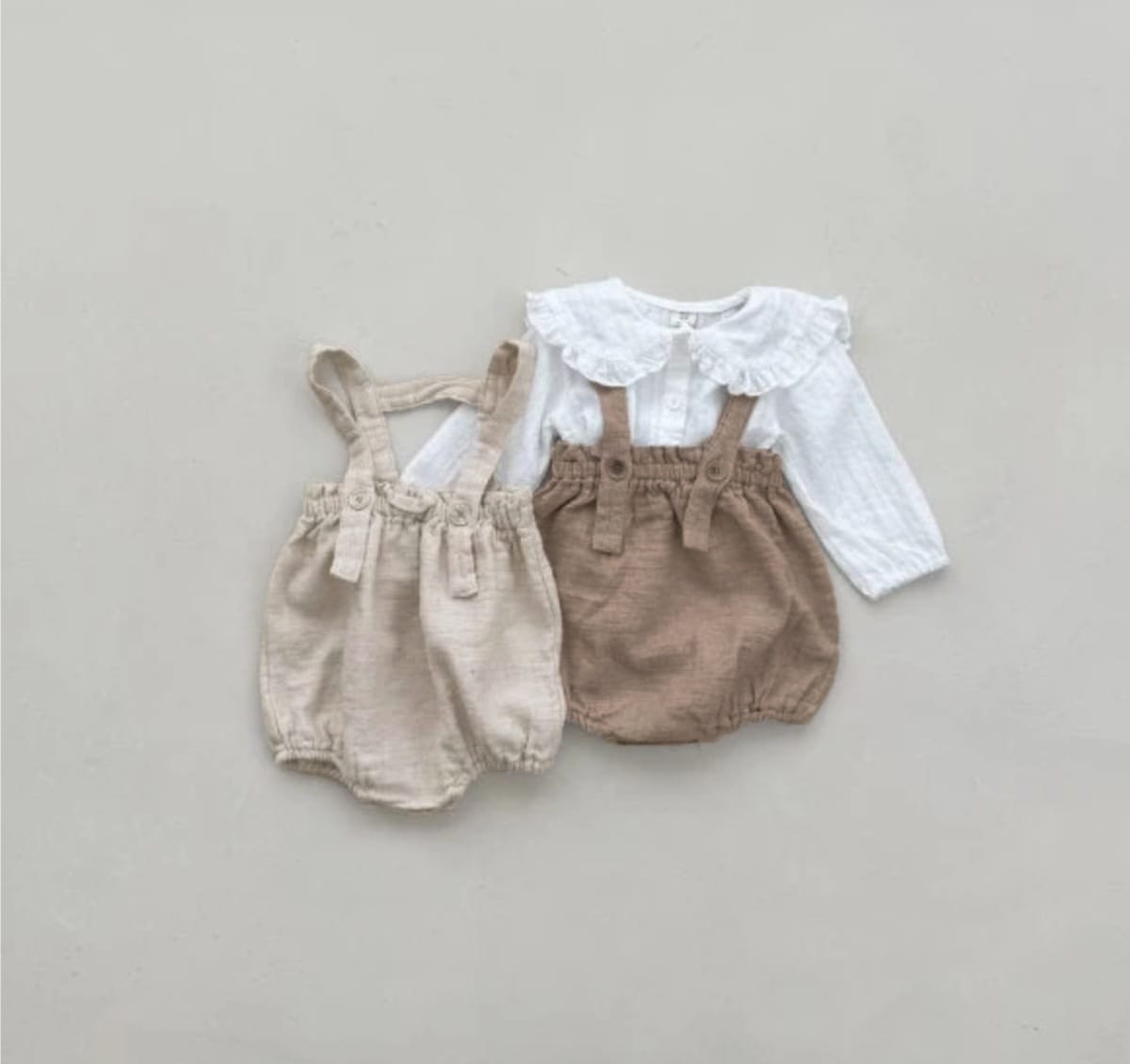 Carrier Shorts Jumpsuit サスペンダー ブルマ ロンパース【mh0013111】 BBAMMA サロペットパンツ・サスペンダーパンツ