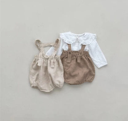 Carrier Shorts Jumpsuit サスペンダー ブルマ ロンパース【mh0013111】 BBAMMA サロペットパンツ・サスペンダーパンツ