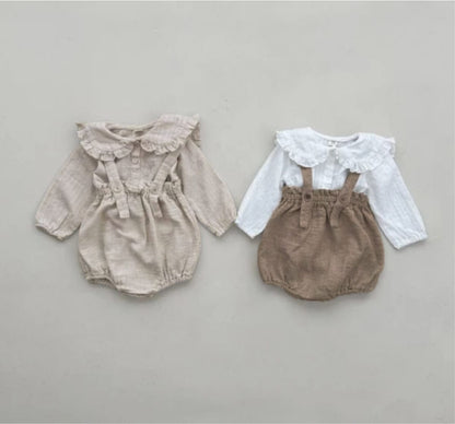 Carrier Shorts Jumpsuit サスペンダー ブルマ ロンパース【mh0013111】 BBAMMA サロペットパンツ・サスペンダーパンツ