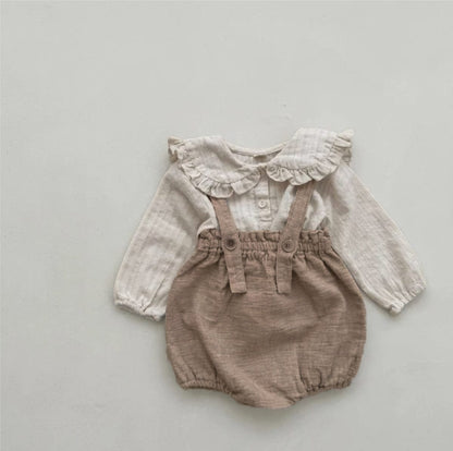 Carrier Shorts Jumpsuit サスペンダー ブルマ ロンパース【mh0013111】 BBAMMA サロペットパンツ・サスペンダーパンツ