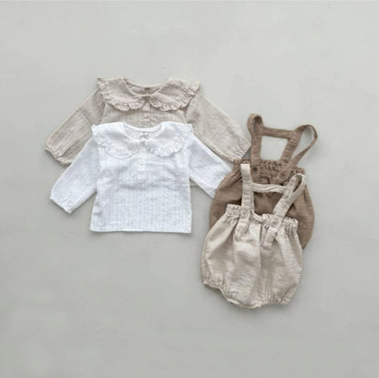 Carrier Shorts Jumpsuit サスペンダー ブルマ ロンパース【mh0013111】 BBAMMA サロペットパンツ・サスペンダーパンツ