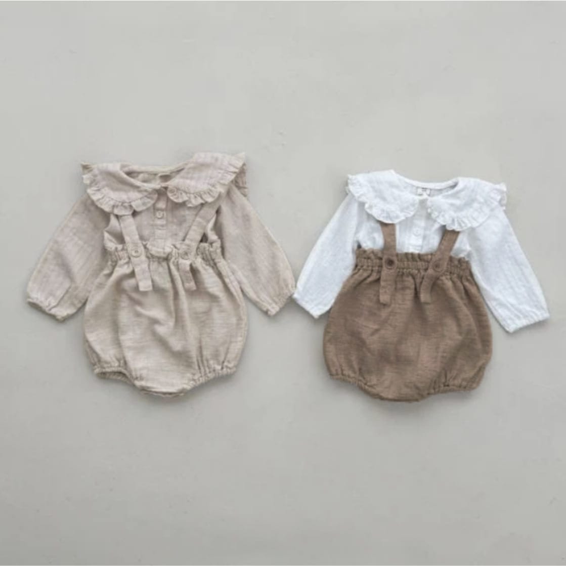 Carrier Shorts Jumpsuit サスペンダー ブルマ ロンパース【mh0013111】 BBAMMA サロペットパンツ・サスペンダーパンツ
