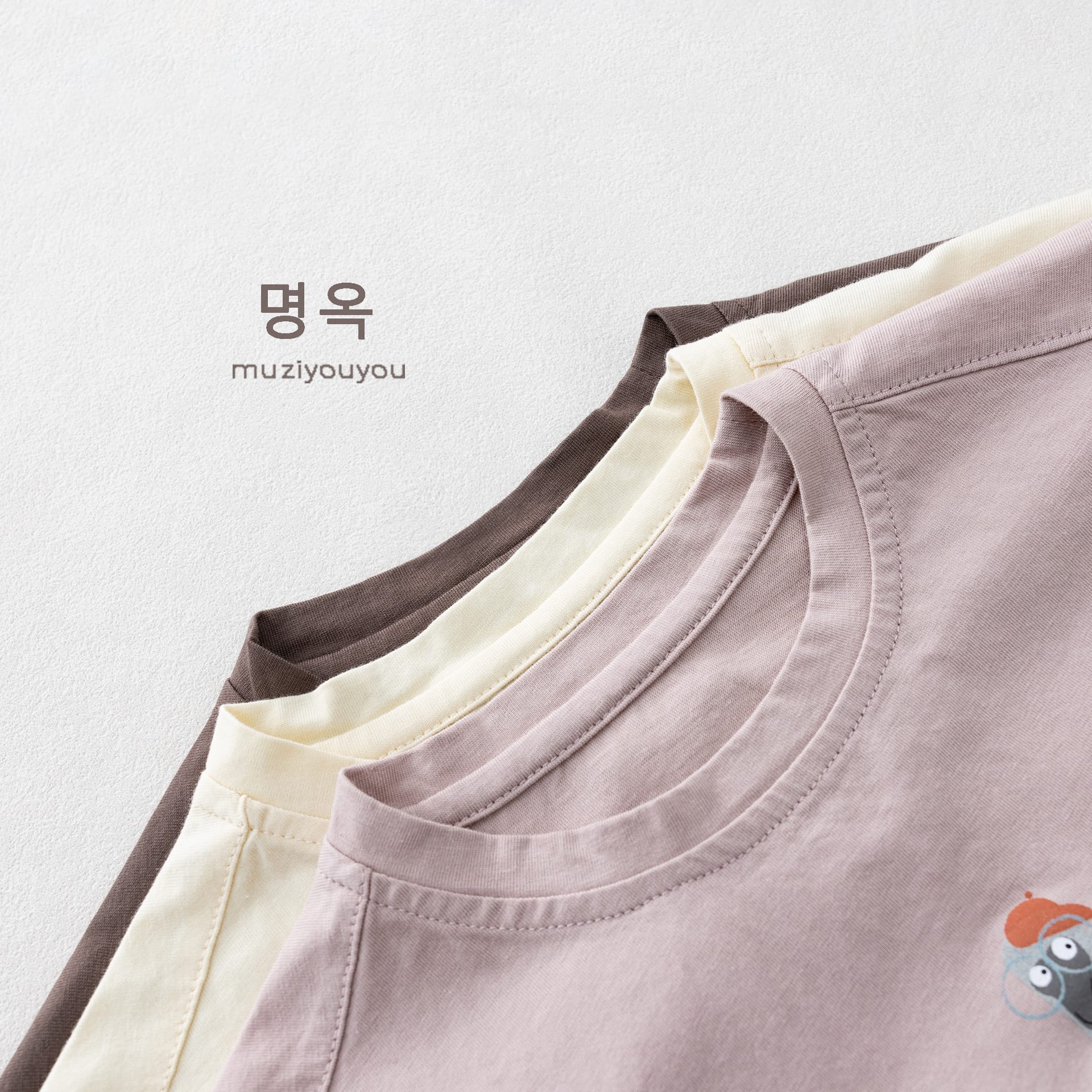 Cartoon Bird Print Short Sleeve T-Shirt プリント 半袖Tシャツ【mh0013155】 명옥 muziyouyou 半袖Tシャツ