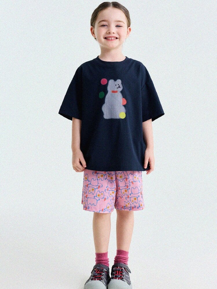 Cartoon Graphic Quick-Dry Short-Sleeved T-Shirt ドライ 半袖Tシャツ【mh0013193】 yunerma 半袖Tシャツ