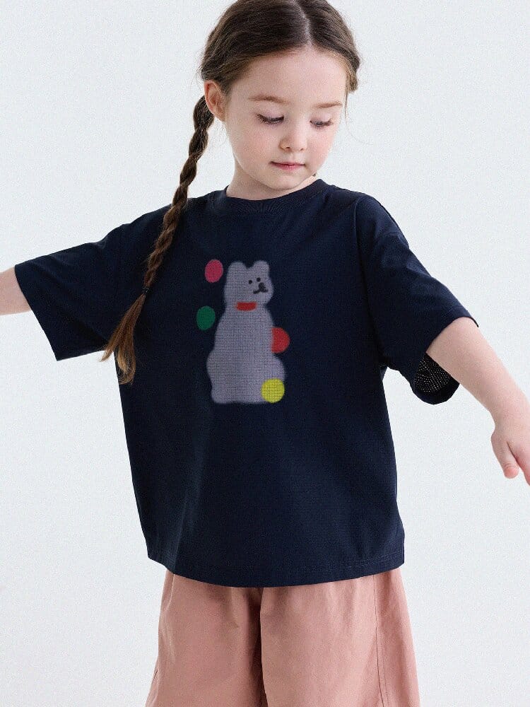 Cartoon Graphic Quick-Dry Short-Sleeved T-Shirt ドライ 半袖Tシャツ【mh0013193】 yunerma 半袖Tシャツ