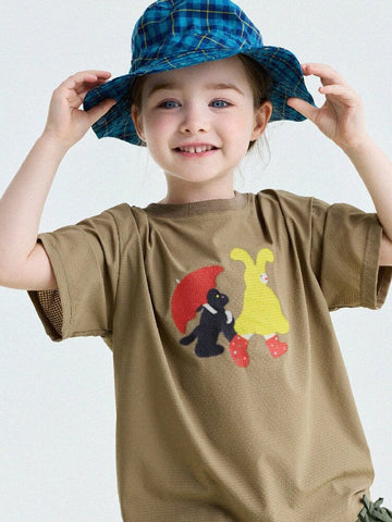 Cartoon Graphic Quick-Dry Short-Sleeved T-Shirt ドライ 半袖Tシャツ【mh0013193】 yunerma 半袖Tシャツ