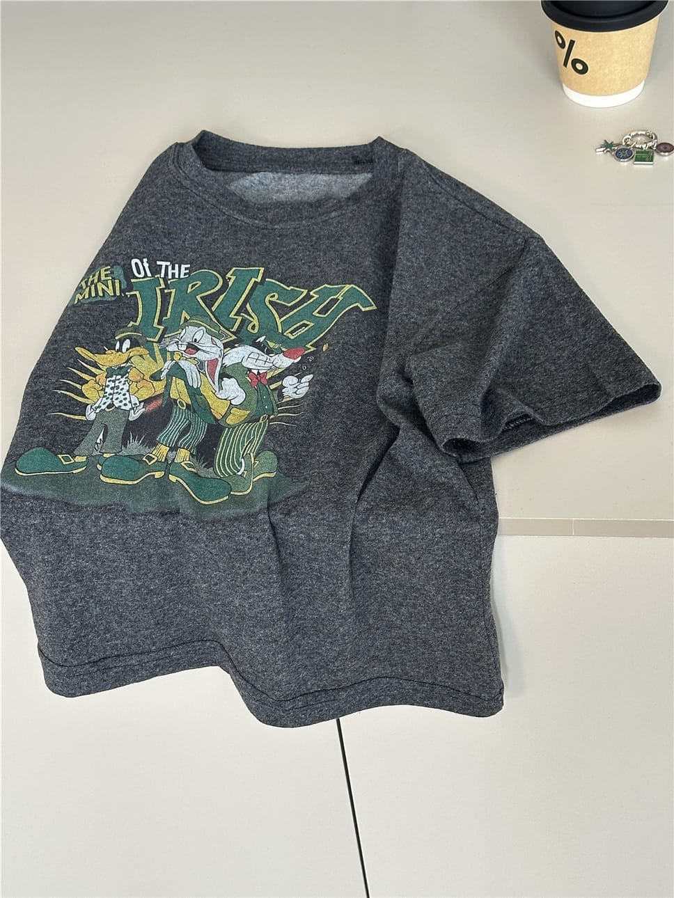 Cartoon Graphic T-Shirt キャラクター プリント 半袖Tシャツ【mh0012945】 snidols 半袖Tシャツ