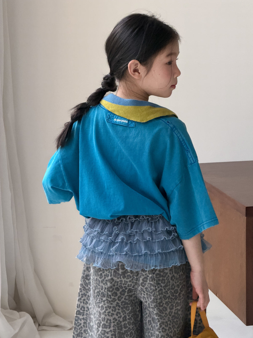 Cartoon Print Loose Short Sleeve Tee プリント 半袖Tシャツ【mh0012356】 KUMAI.KIDS