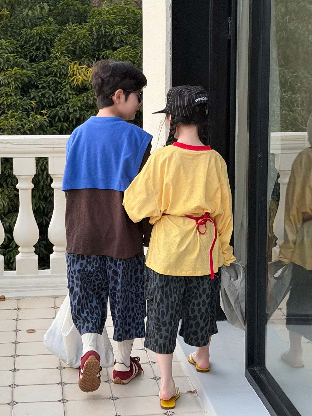 Cartoon Print Loose Short Sleeve Tee プリント 長袖Tシャツ【mh0012368】 KUMAI.KIDS