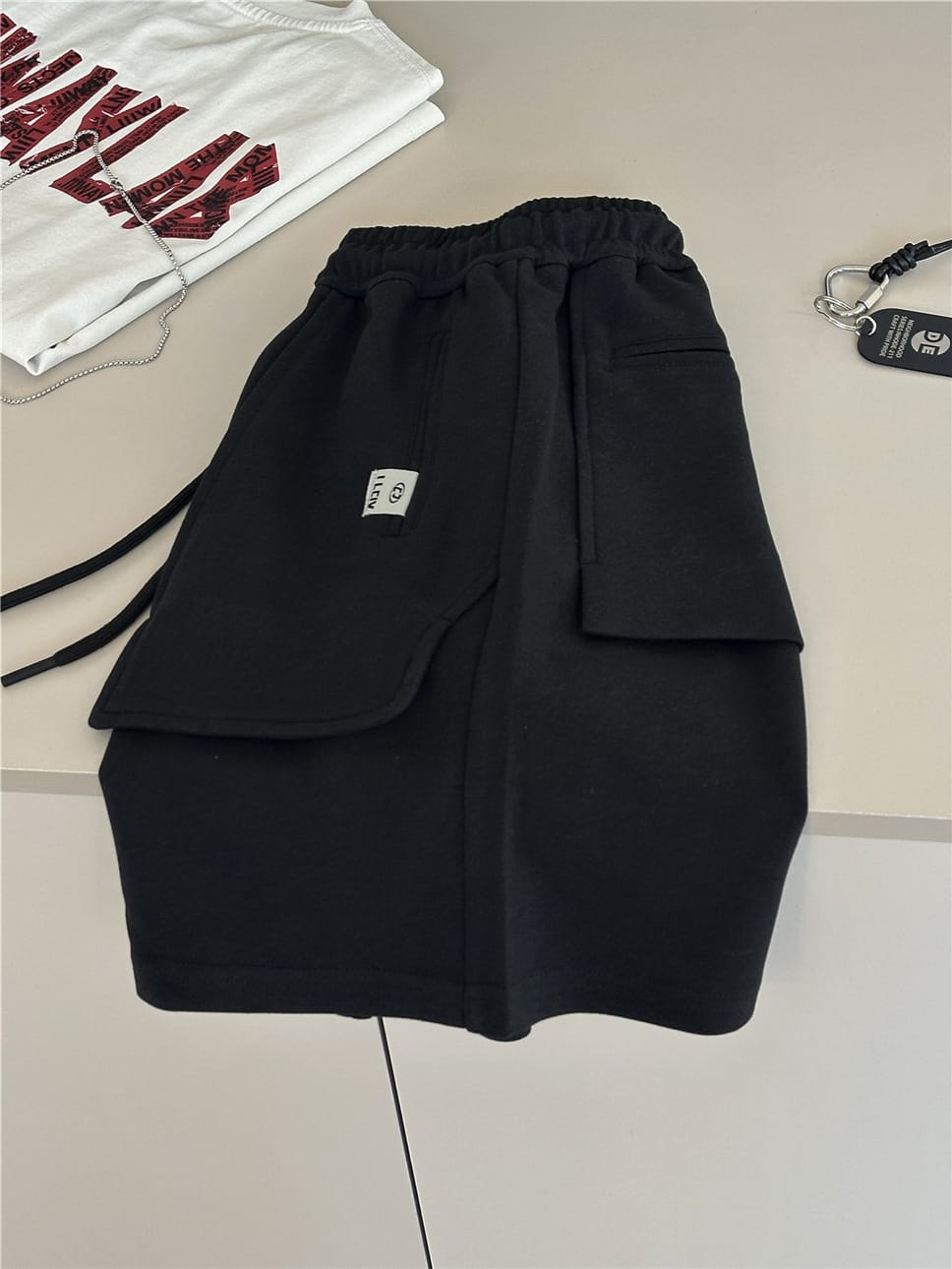 Casual Sport Shorts パッチポケット スウェットハーフパンツ【mh0012957】 snidols ハーフパンツ・ショートパンツ