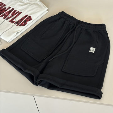 Casual Sport Shorts パッチポケット スウェットハーフパンツ【mh0012957】 snidols ハーフパンツ・ショートパンツ