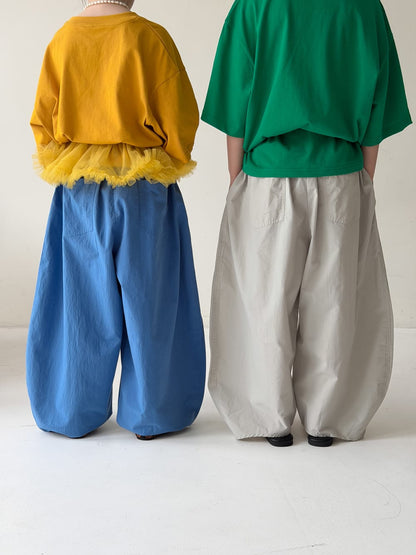 Casual Wide-Leg Pants バルーン ロングパンツ【mh0013130】 KUMAI.KIDS ロングパンツ・スウェットパンツ