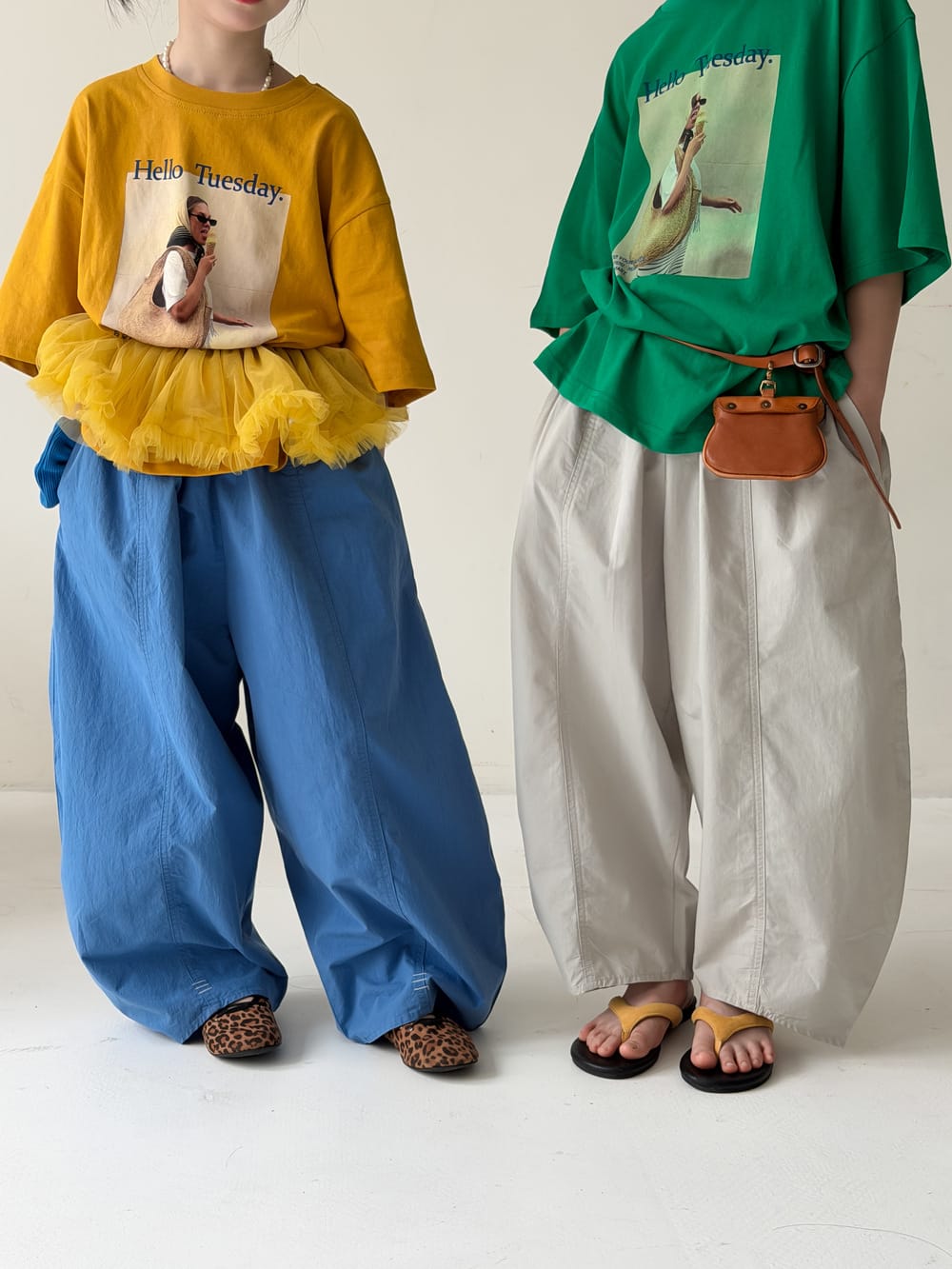 Casual Wide-Leg Pants バルーン ロングパンツ【mh0013130】 KUMAI.KIDS ロングパンツ・スウェットパンツ