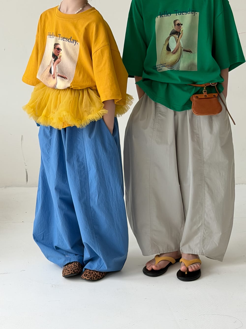 Casual Wide-Leg Pants バルーン ロングパンツ【mh0013130】 KUMAI.KIDS ロングパンツ・スウェットパンツ