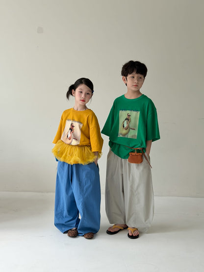 Casual Wide-Leg Pants バルーン ロングパンツ【mh0013130】 KUMAI.KIDS ロングパンツ・スウェットパンツ