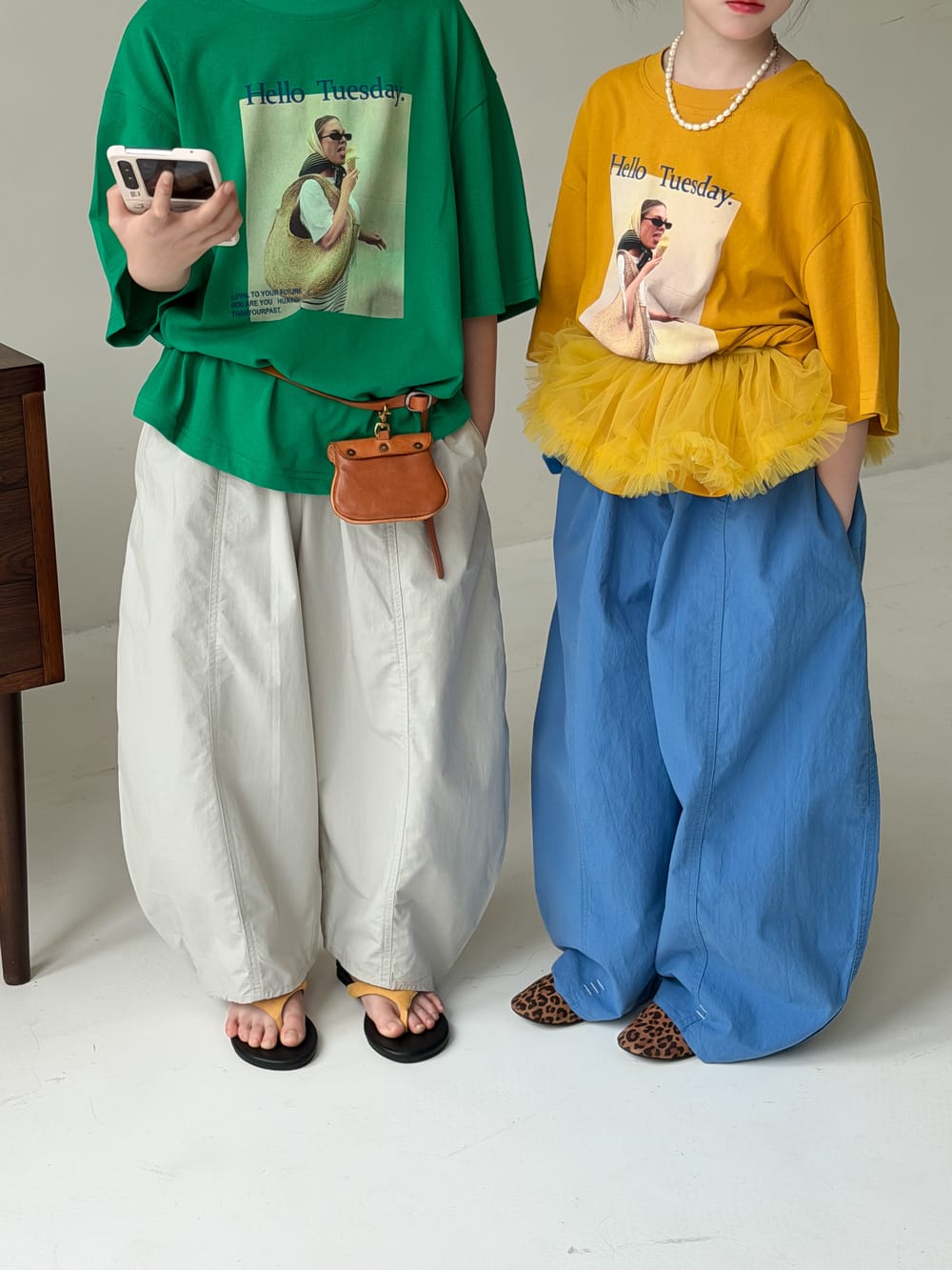Casual Wide-Leg Pants バルーン ロングパンツ【mh0013130】 KUMAI.KIDS ロングパンツ・スウェットパンツ